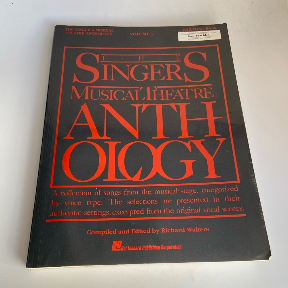 The Singers Musical Theatre Anthology Volume 1
